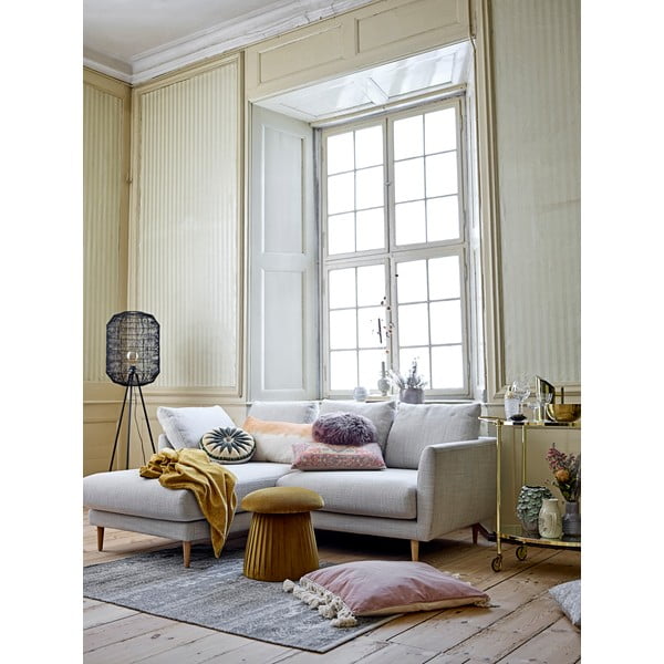 Taburet v horčicovej farbe Roberta - Bloomingville-image-2