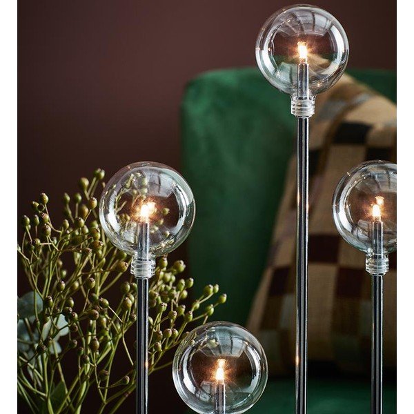 Svietnik v striebornej farbe Markslöjd Junior, výška 50 cm-image-2