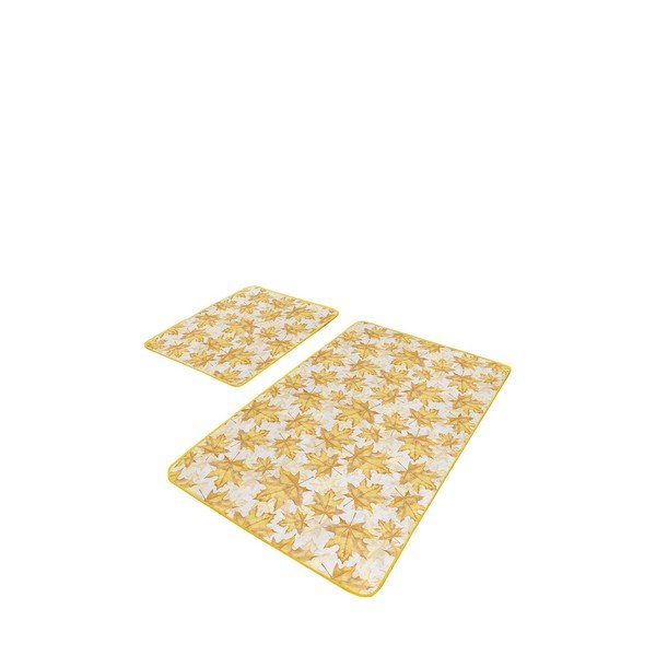 Žlté kúpeľňové predložky v súprave 2 ks 60x100 cm – Mila Home