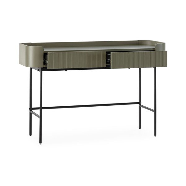 Khaki konzolový stolík 40x120 cm Willa – MOME-image-4