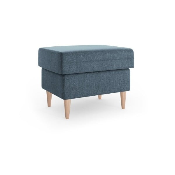 Modrý puf Mazzini Sofas Aubrieta, 60 × 45 cm