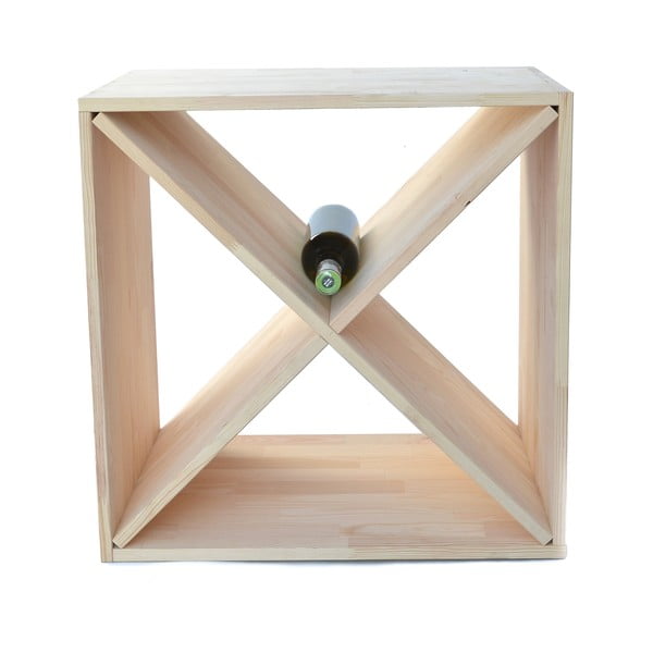 Regál na víno z borovicového dreva v prírodnej farbe na 24 fliaš – Bonami Essentials-image-2