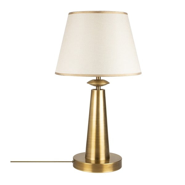 Kovová stolová lampa v zlatej farbe Opviq lights Samuel