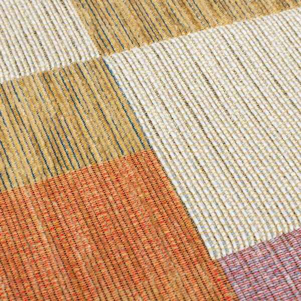 Koberec v oranžovo-prírodnej farbe 155x230 cm Riley Block Geo - Flair Rugs-image-3