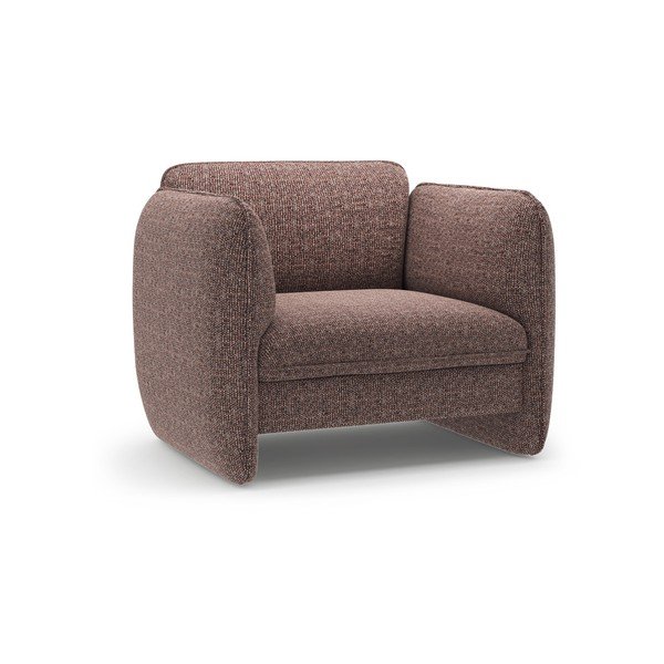 Hnedé ženilkové kreslo Georgia – Micadoni 