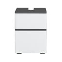 Bielo–antracitová skrinka pod umývadlo 40x55 cm Wisla – Støraa