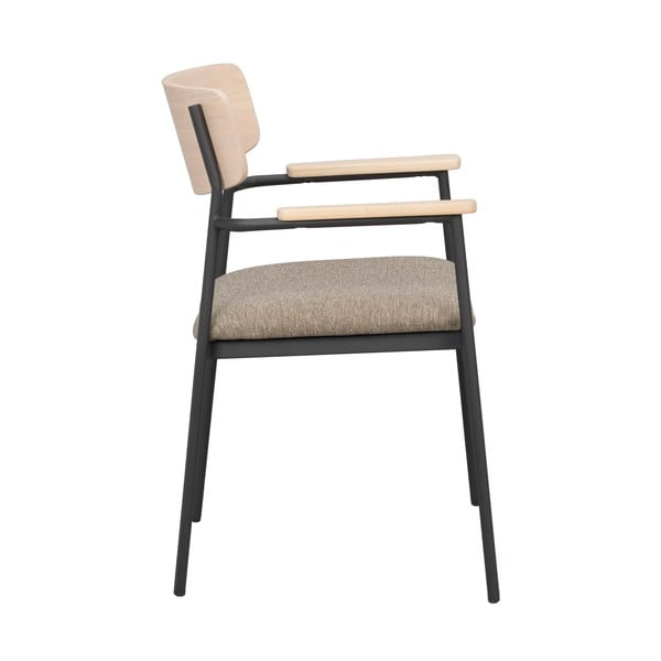 Jedálenská stolička v béžovo-prírodnej farbe v súprave 2 ks Maymont – Rowico-image-3