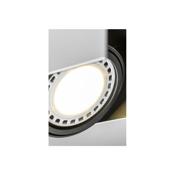 Bielo-čierne stropné svietidlo s kovovým tienidlom 14x15,5 cm Verso – GTV-image-1