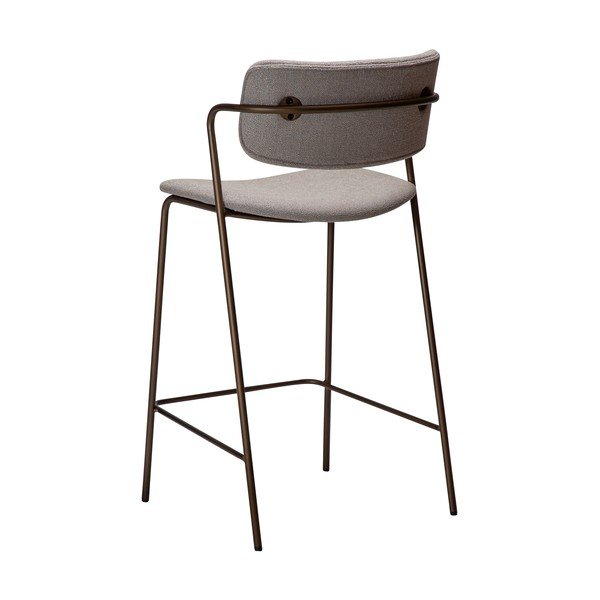 Sivá barová stolička (výška sedadla 67,5 cm) Zed – DAN-FORM Denmark-image-4