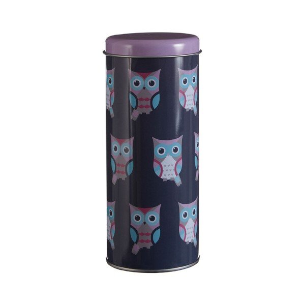 Valcovitá cínová dóza Premier Housewares Happy Owls, Ø 8 × 18 cm-image-2