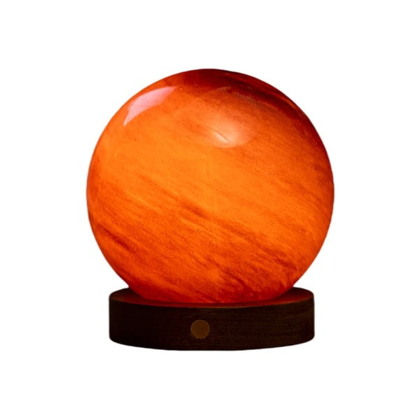 Tmavohnedá svetelná dekorácia na USB ø 12 cm Sand Storm – Gingko