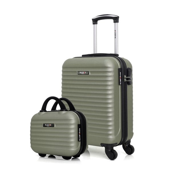 Súprava 2 kufrov v pastelovozelenej farbe Bluestar Francúzsko-image-3