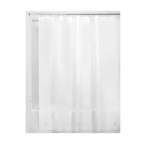 Biely sprchový záves iDesign PEVA Liner, 183 x 183 cm-image-1