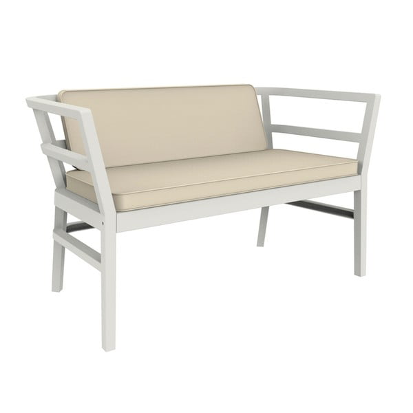 Biele záhradné sofa Resol Click-Clack