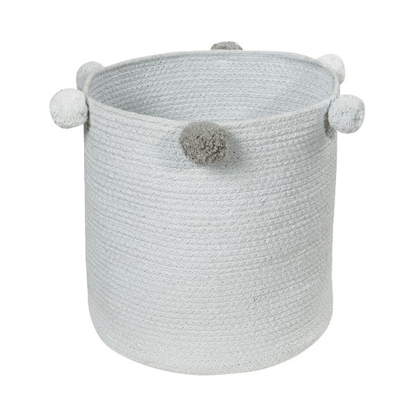 Svetlomodrý látkový detský kôš na hračky ø 30x30 cm Bubbly – Lorena Canals