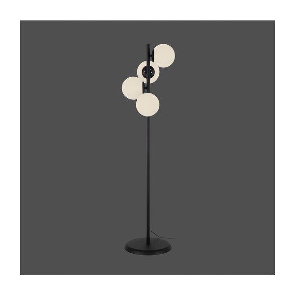 Čierna stojacia lampa Squid Lighting Owl, výška 130 cm-image-1