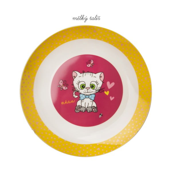 3-dielna detská porcelánová jedálenská súprava Orion Kittens-image-4