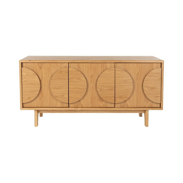 Nízka komoda v dekore duba v prírodnej farbe 120x58 cm Groove - Zuiver