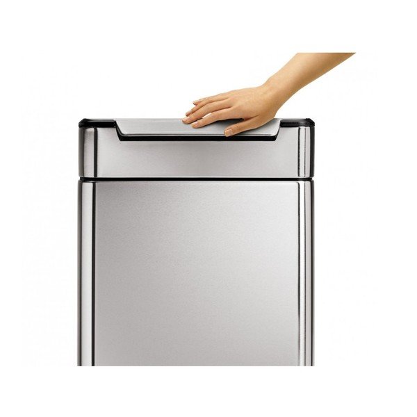 Oceľový odpadkový kôš na triedený odpad 48 l Dual - simplehuman-image-2