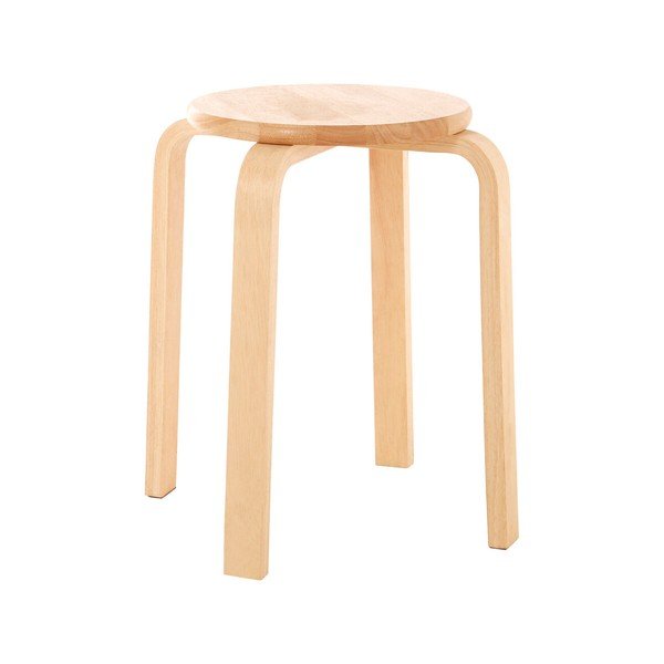 Stolička z kaučukového dreva v prírodnej farbe Heva – Premier Housewares-image-4