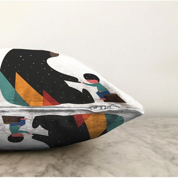 Obliečka na vankúš s prímesou bavlny Minimalist Cushion Covers Bear, 55 x 55 cm-image-1