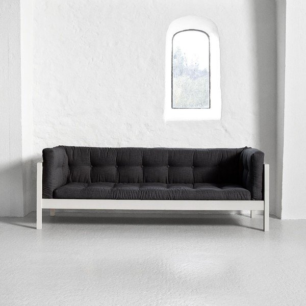 Trojmiestna pohovka Karup Fusion White/Linoso Dark Gray-image-1