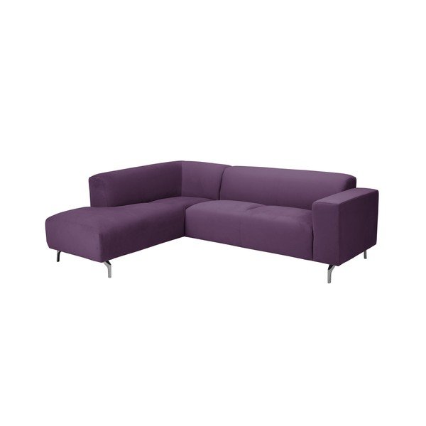 Fialová rohová pohovka Windsor & Co Sofas Orion, ľavý roh-image-1