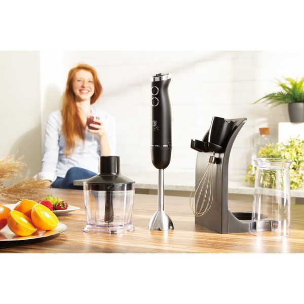 Čierny tyčový mixér Black SIlver Collection - BerlingerHaus-image-1