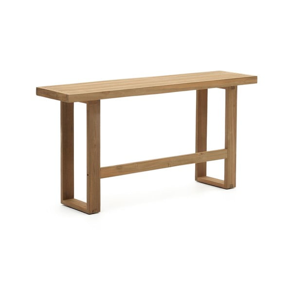 Drevená záhradná lavica v prírodnej farbe Canadell – Kave Home-image-2