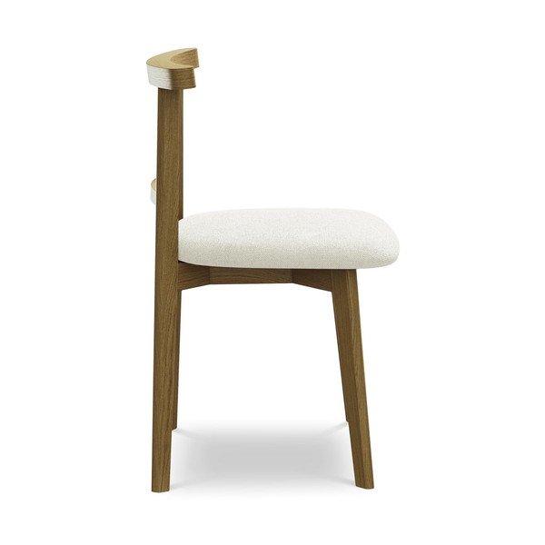 Krémová jedálenská stolička z masívneho dreva Ohelo – Makamii-image-2