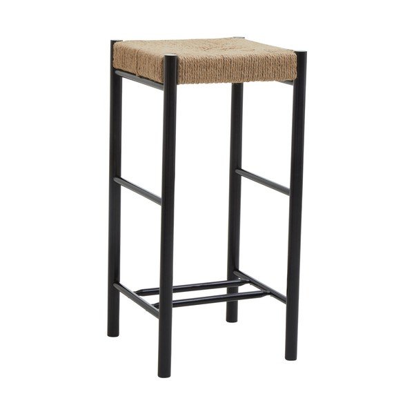 Čierna/v prírodnej farbe barová stolička z bukového dreva (výška sedadla 72 cm) Bandar – Premier Housewares