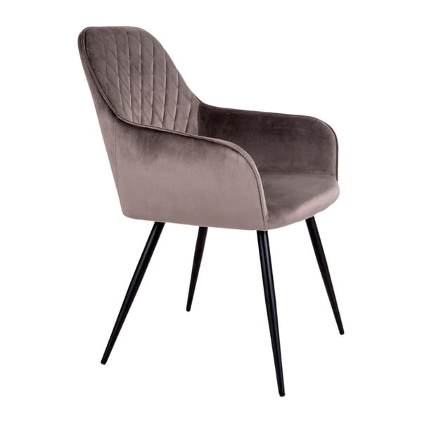 Svetlohnedé čalúnené jedálenské kreslá v súprave s podrúčkami 2 ks Harbo – House Nordic-image-3