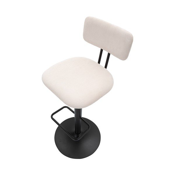 Bielo-čierna barová stolička s nastaviteľnou výškou (výška sedadla 61 cm) Tina – Mauro Ferretti-image-4