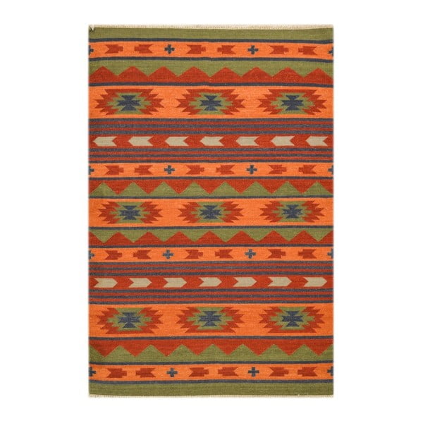 Ručne tkaný koberec Kilim Lilavati, 200x140cm