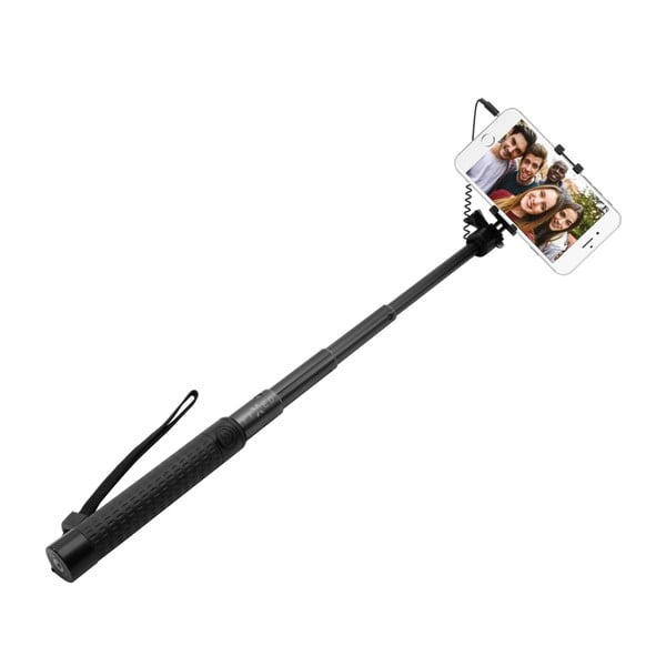 Teleskopická selfie tyč FIXED, čierna