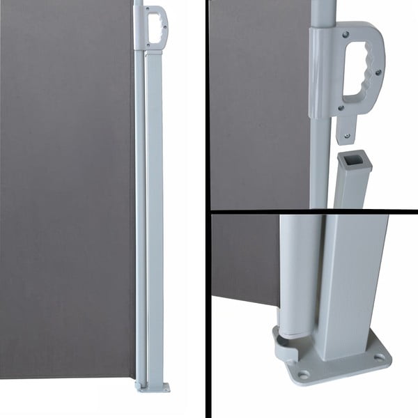 Zelená kovovo-látková balkónová zástena 300x160 cm – Garden Pleasure-image-1