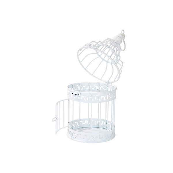 Kovový lampášik White Birdcage-image-2