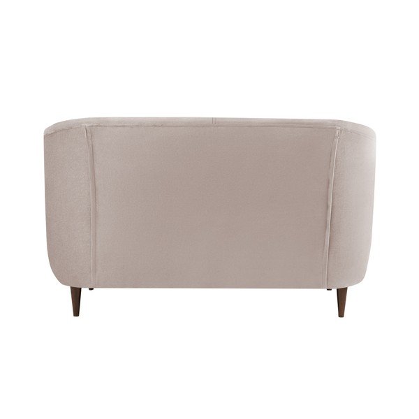 Béžová zamatová pohovka Kooko Home Glam, 125 cm-image-2
