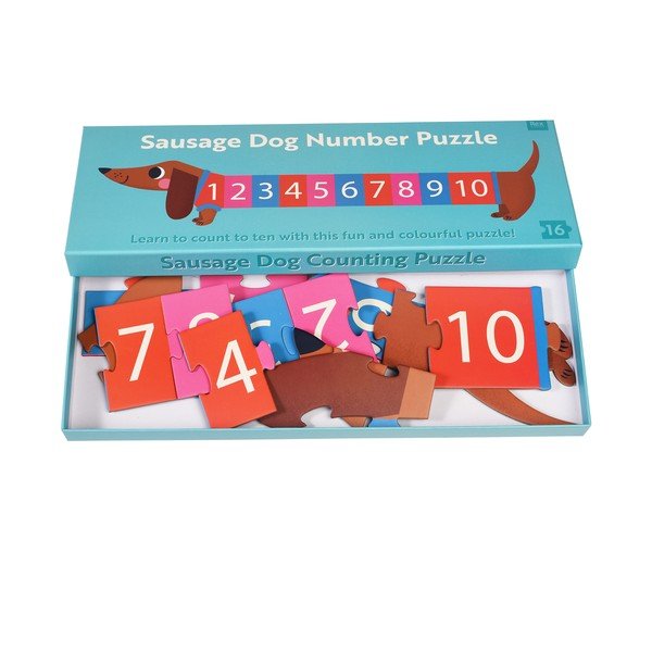 Puzzle (počet dielikov 16) Sausage Dog – Rex London-image-3