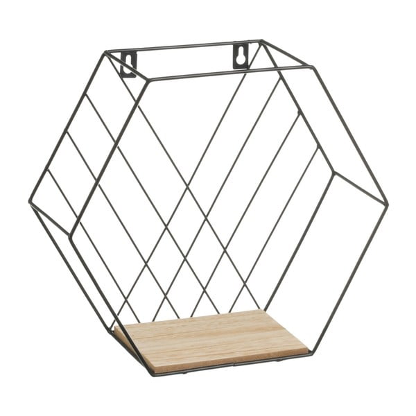 Čierne/v prírodnej farbe police v súprave 3 ks 31 cm – Casa Selección-image-4