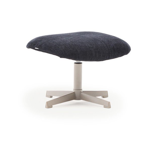 Tmavomodrá ženilková podnožka Teryl – Kave Home