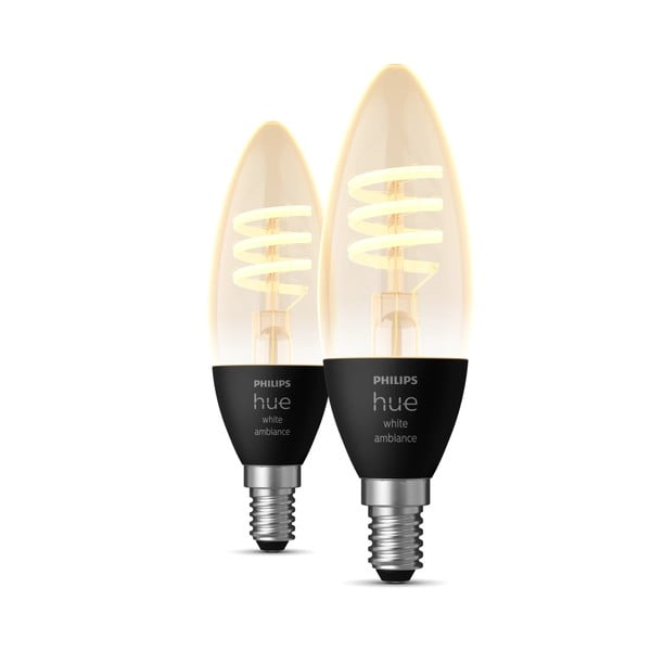 Filamentové žiarovky v súprave 2 ks E14, 5 W White ambiance – Philips Hue-image-1