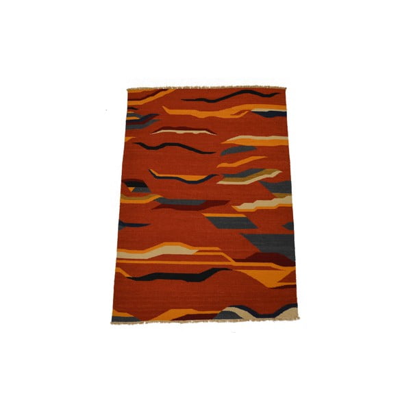 Ručne tkaný koberec Kilim Mrinal, 140x200cm