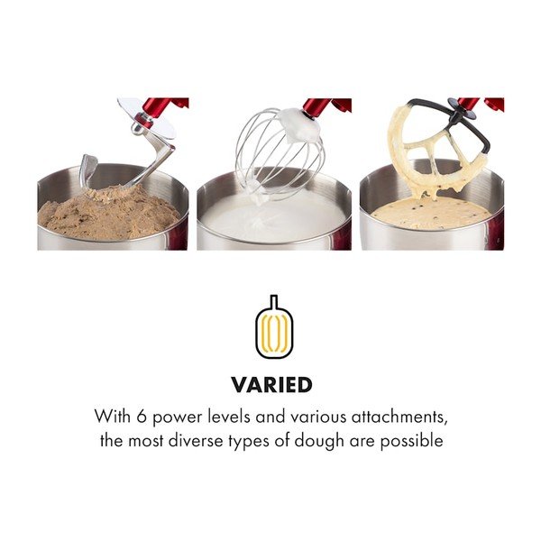 Červený multifunkčný kuchynský robot Klarstein Lucia Elegance-image-4