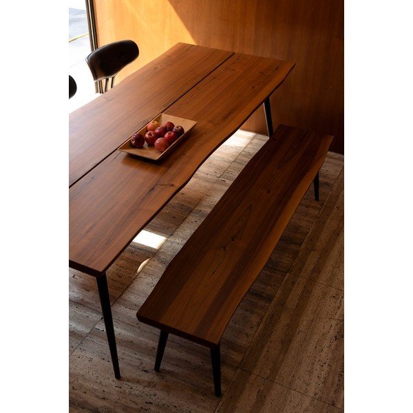 Lavica s čiernymi oceľovými nohami Dutchbone Alagon, dĺžka 180 cm-image-1