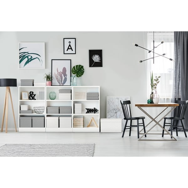 Súprava 3 sivých úložných škatúľ Esselte Home, 32 x 36,5 cm-image-1