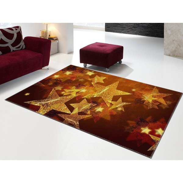 Vianočné obdobie Koberec Vitaus Šumivé hviezdy, 50 x 80 cm-image-1