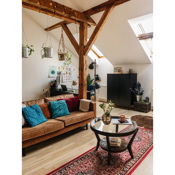 Červený behúň Nouristan Skazar Isfahan, 80 x 250 cm-image-2