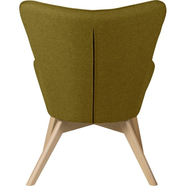 Zelené kreslo s podnožkou Niko – Ropez-image-4