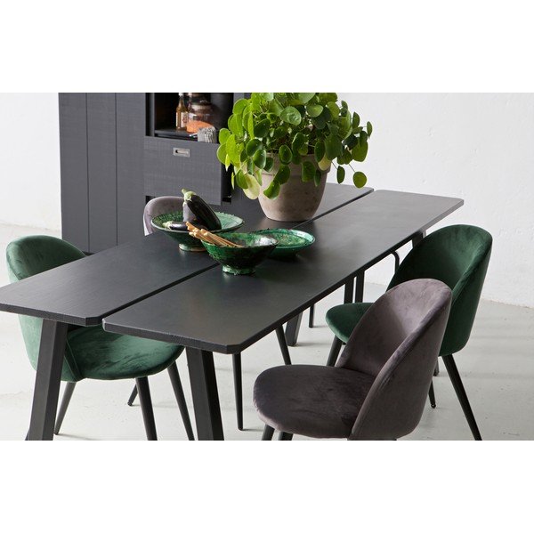 Čierny jedálenský stôl WOOOD Trionf, dĺžka 210 cm-image-1